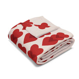 Hearts Aligned Arctic Fleece Blanket | Cozy Home Décor for Stylish Comfort