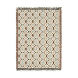 Cross Stitch Print Woven Heritage Style Throw