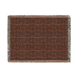 Cowries Burnt Sienna Woven Heritage Style Throw