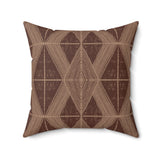 Abstract Geometric Throw Pillow, Modern Neutral Grid Accent Cushion for Sophisticated Home Decor