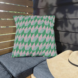 Retro Geometric Outdoor Pillows | Cozy Garden Decor | Boho Style Cushions | Patio Accessories | Nature Inspired Gift