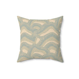Agate Blue Sea Glass Collection : Faux Suede Pillow