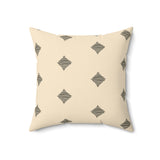 Egyptian Revival Heron Throw Pillow, Modern Diaspora Art Decor, Luxe Patterned Cushion for Elegant Living Rooms