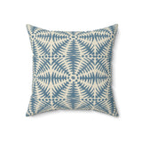 Nile Collection Throw Pillow, Modern Diasporic Art Decorative Cushion, Sophisticated Geometric Nature Patterned Home Decor