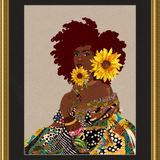Limited Edition Framed Art Print Quilted Lady