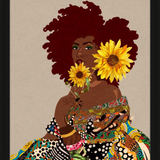 Limited Edition Framed Art Print Quilted Lady