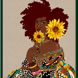 Limited Edition Framed Art Print Quilted Lady