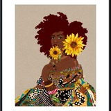 Limited Edition Framed Art Print Quilted Lady