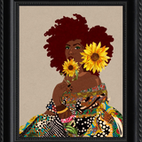 Limited Edition Framed Art Print Quilted Lady