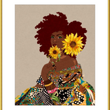 Limited Edition Framed Art Print Quilted Lady