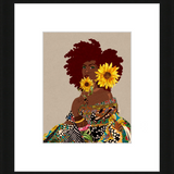 Limited Edition Framed Art Print Quilted Lady