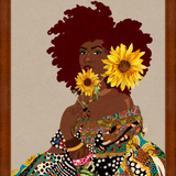 Limited Edition Framed Art Print Quilted Lady