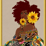 Limited Edition Framed Art Print Quilted Lady