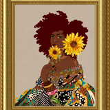 Limited Edition Framed Art Print Quilted Lady