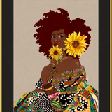 Limited Edition Framed Art Print Quilted Lady
