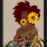 Limited Edition Framed Art Print Quilted Lady