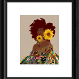 Limited Edition Framed Art Print Quilted Lady