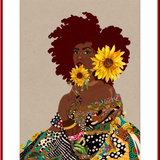 Limited Edition Framed Art Print Quilted Lady