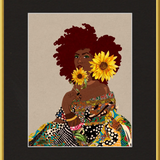 Limited Edition Framed Art Print Quilted Lady