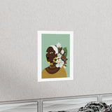 Golden Magnolia Premium Matte Art Print