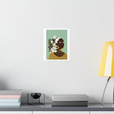 Golden Magnolia Premium Matte Art Print