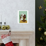 Golden Magnolia Premium Matte Art Print