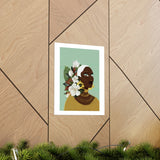 Golden Magnolia Premium Matte Art Print