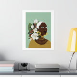 Golden Magnolia Premium Matte Art Print