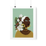 Golden Magnolia Premium Matte Art Print