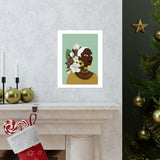 Golden Magnolia Premium Matte Art Print